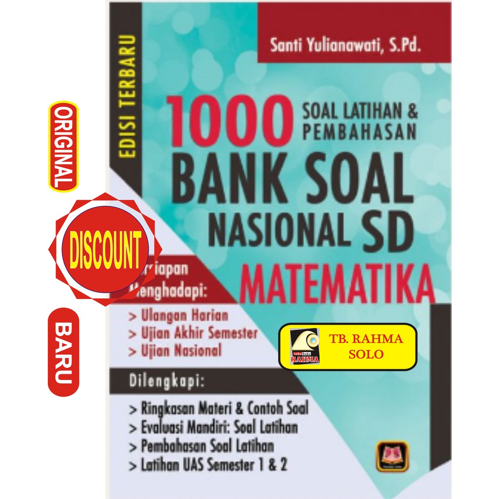 Jual Bank Soal Nasional Sd Matematika Soal Latihan Dan Pembahasan