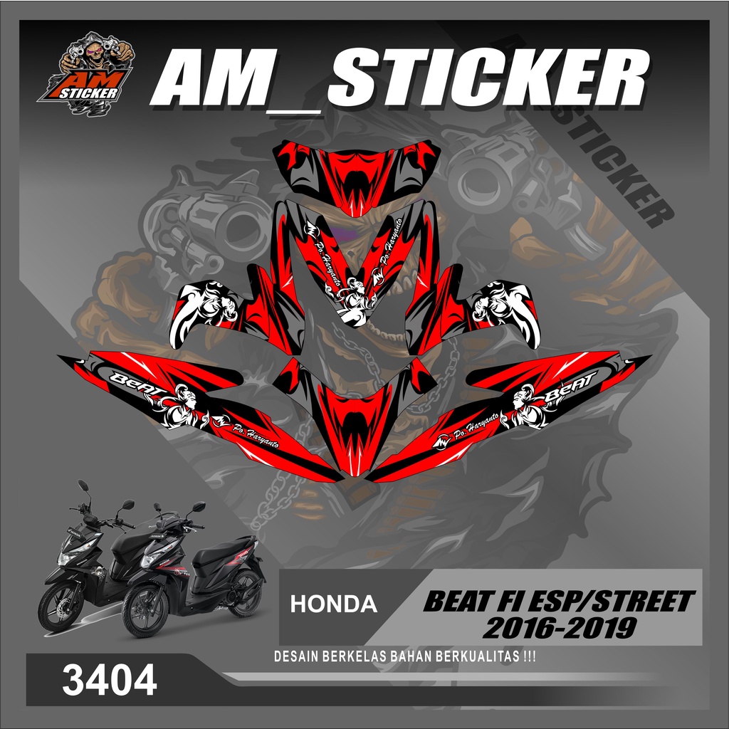 Jual Decal Beat Fi Esp Streat Tahun Full Bodi Desain Racing