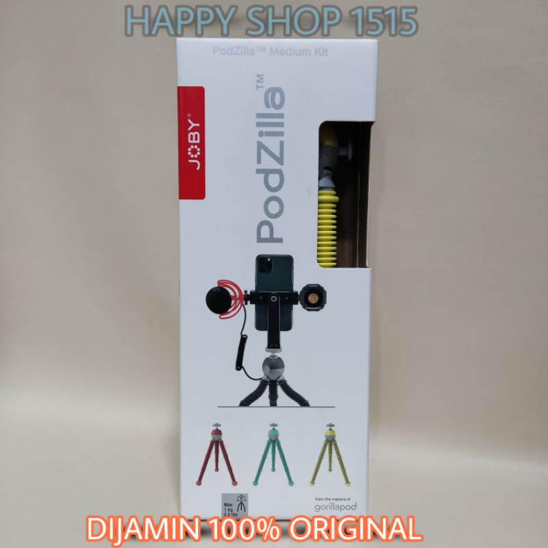 Jual JOBY PODZILLA MEDIUM KIT ORIGINAL Flexible Tripod Yellow