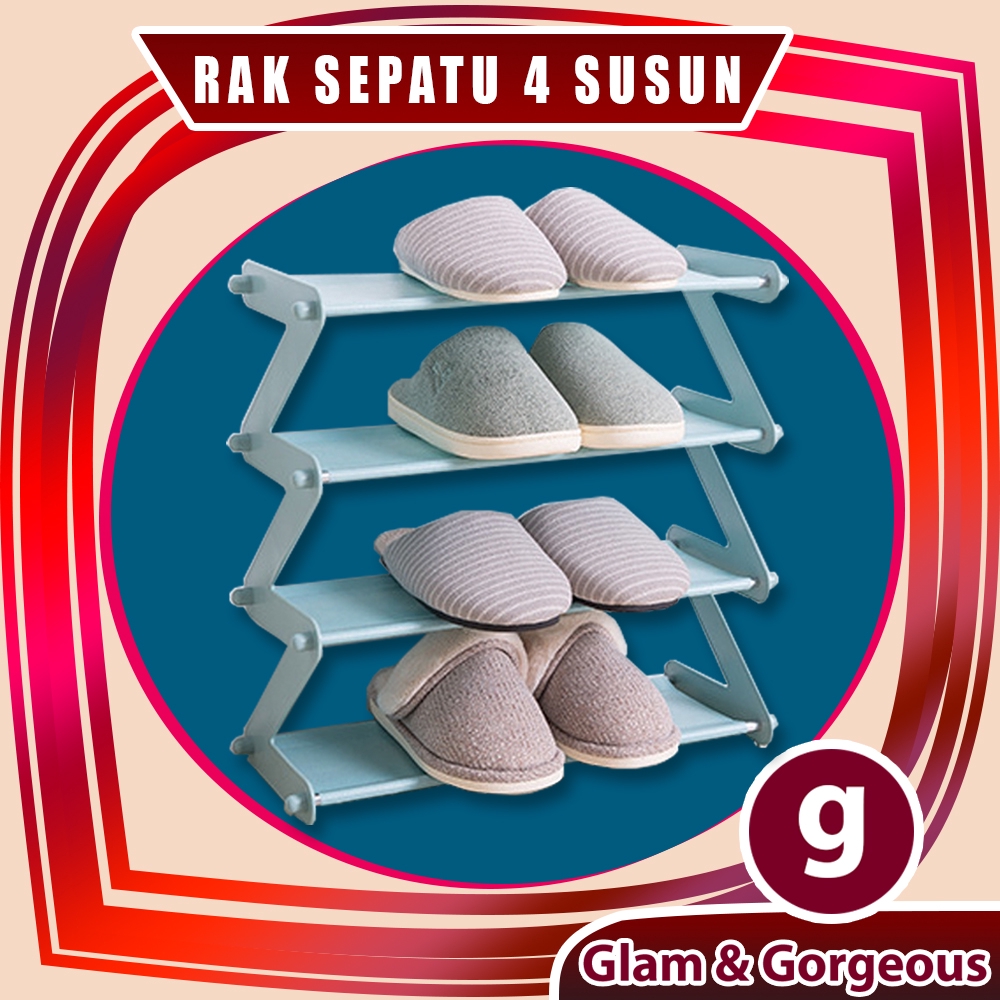 Jual Rak Sepatu Zig Zag Besi Susun Awet Kokoh Rs Shopee Indonesia