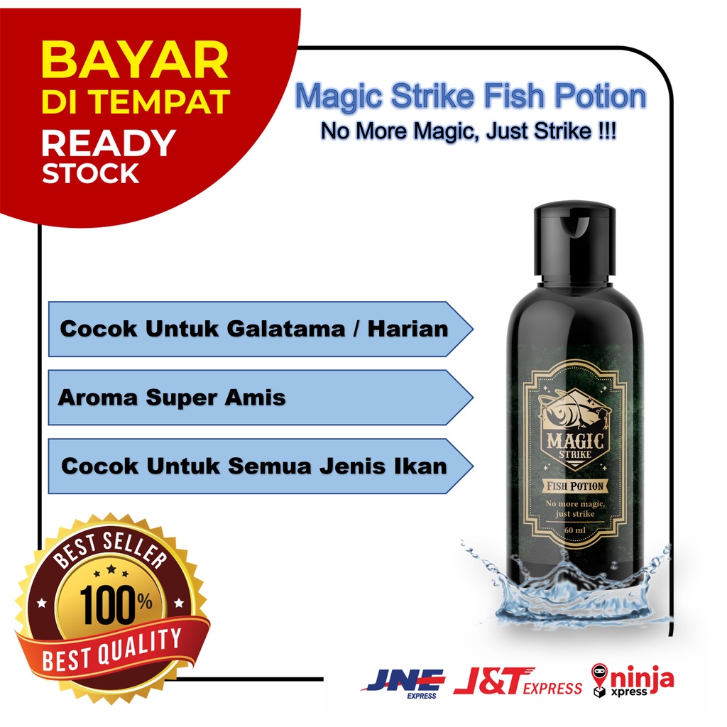 Jual Umpan Pancing Magic Strike Fish Potion Ikan Mas Lele Bawa Patin