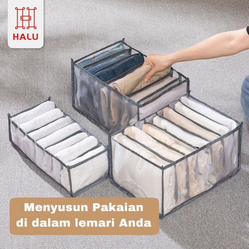 Jual Halu Storage Box Pakain Dalam Underwear Box Kotak Penyimpanan