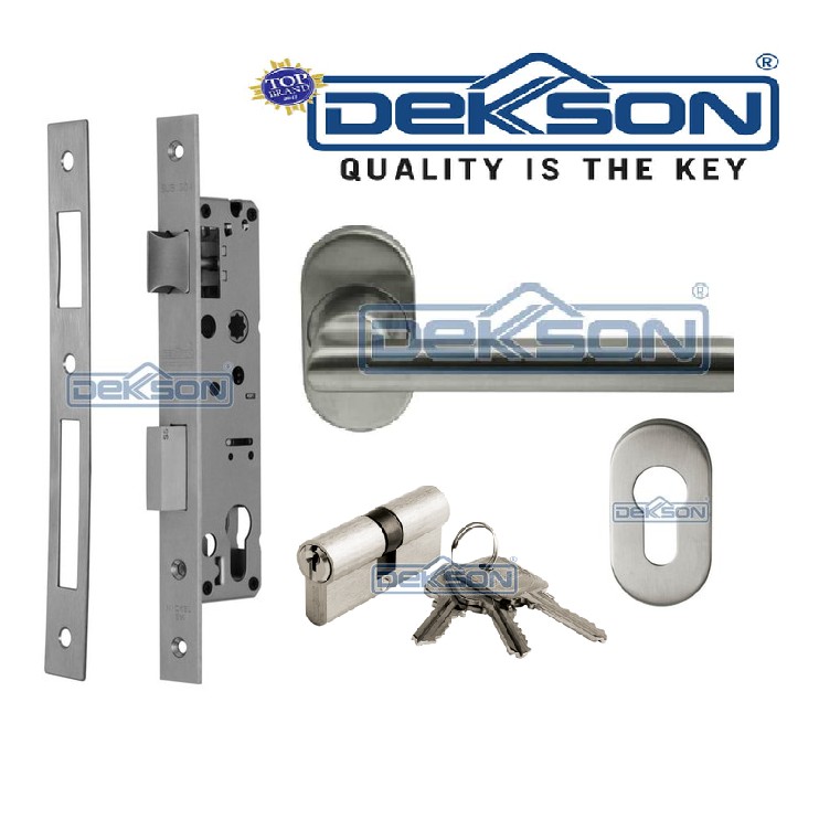 Jual Set Kunci Pintu Aluminium Dekkson Silinder Hdl Knob Kunci