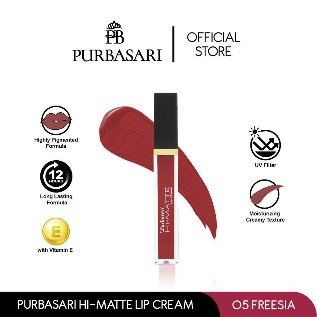 Jual Purbasari Hi Matte Lip Cream 05 Freesia Matte Lipcream Matte