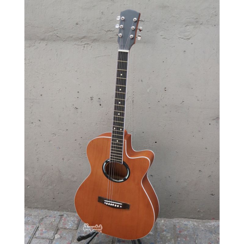 Jual Gitar Akustik Model APX Pemula Tanam Besi Shopee Indonesia