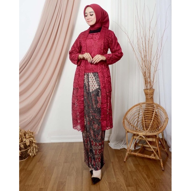 Jual SatriaStore08 Kebaya Tunik Kutu Baru Original Setelan Kebaya