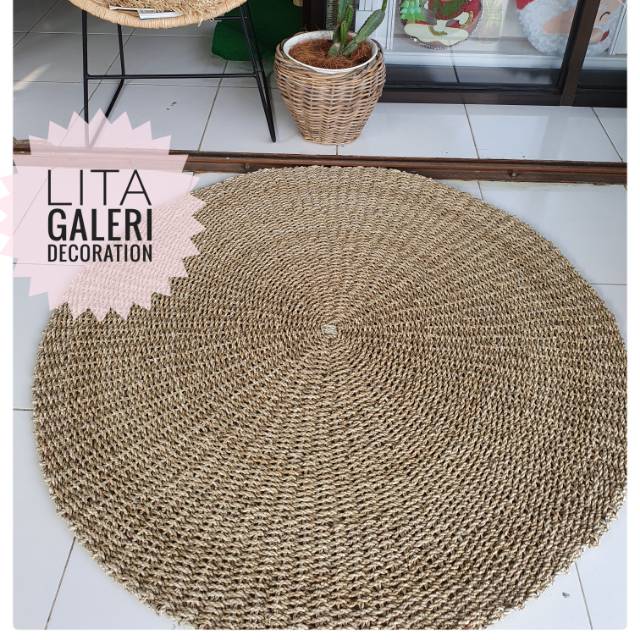 Jual Karpet Bulat Rotan 120cm Shopee Indonesia