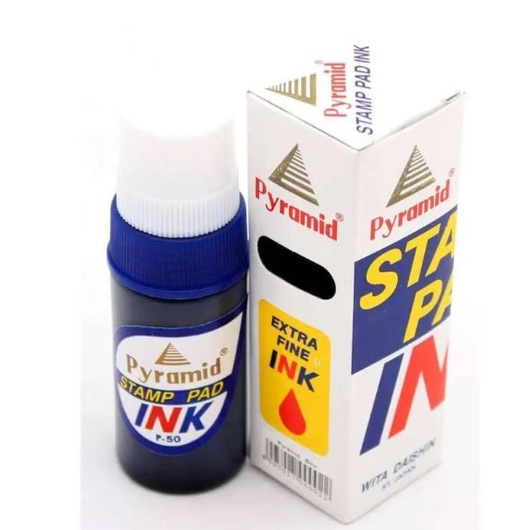 Jual Refill Tinta Stempel Pyramid Stamp Pad Ink Isi Ulang Tinta Bak