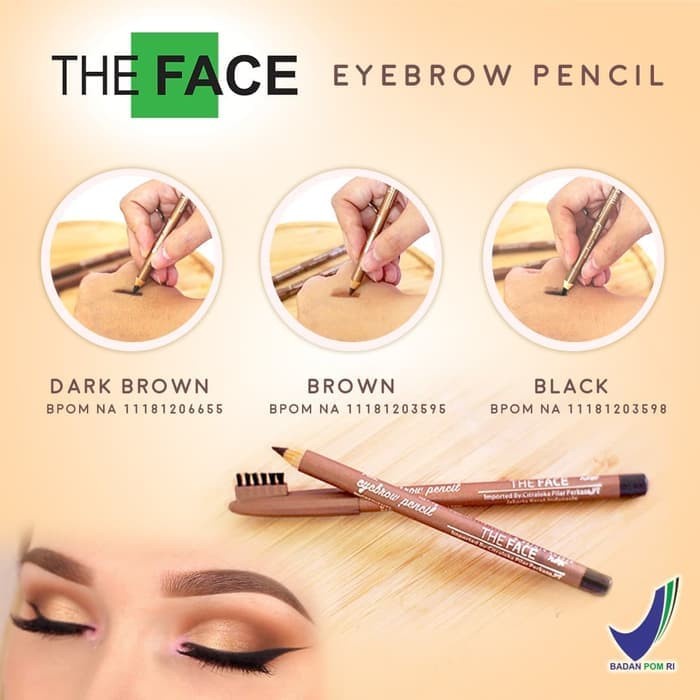 Jual Promo Terbaru The Face Eyebrow Pencil Pensil Alis The Face Bpom