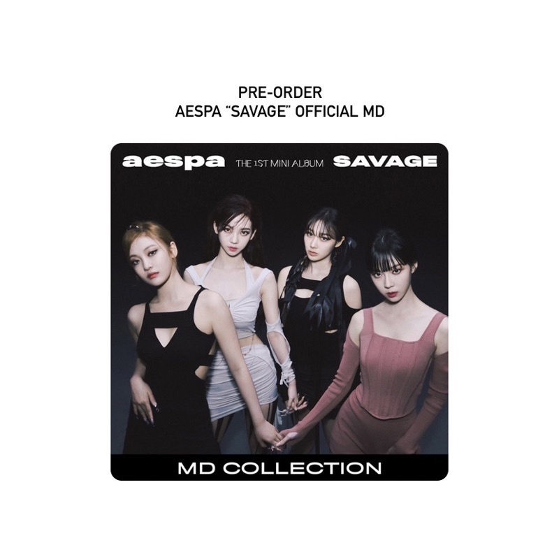 Jual CLOSED AESPA SAVAGE Official MD Postcard Photocard Set A4