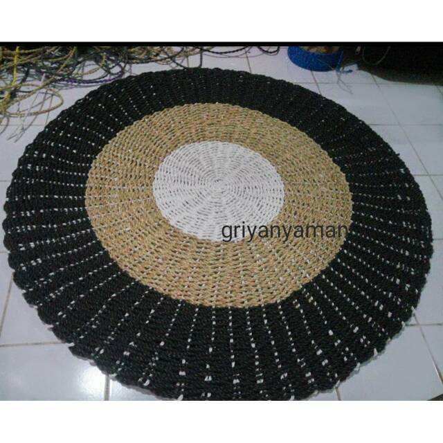 Jual Karpet Anyaman Bulat D Cm Rug Seagrass Bisa Request Warna