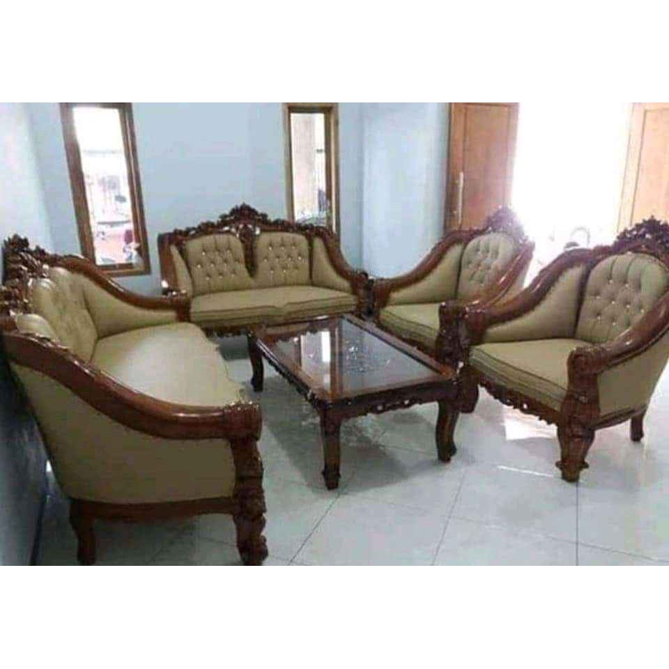 Jual Kursi Tamu Sofa Mewah Modern Kursi Ruang Tamu Ukir Jepara Shopee