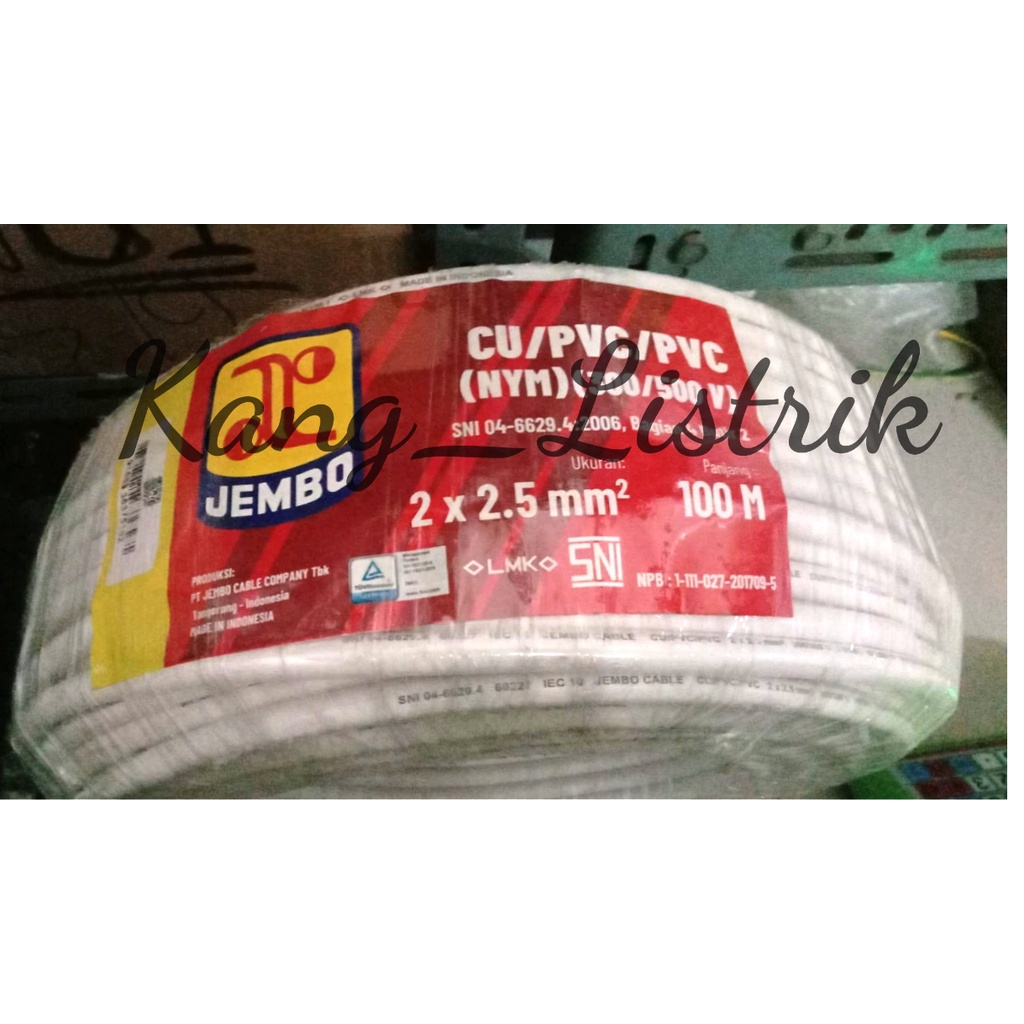 Jual Kabel Listrik Jembo Nym X Per Mtr Shopee Indonesia