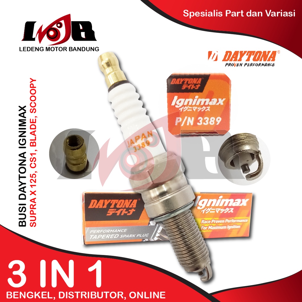 Jual Daytona Ignimax 3389 Busi Supra X 125 CS1 Scoopy Revo Spark Plug