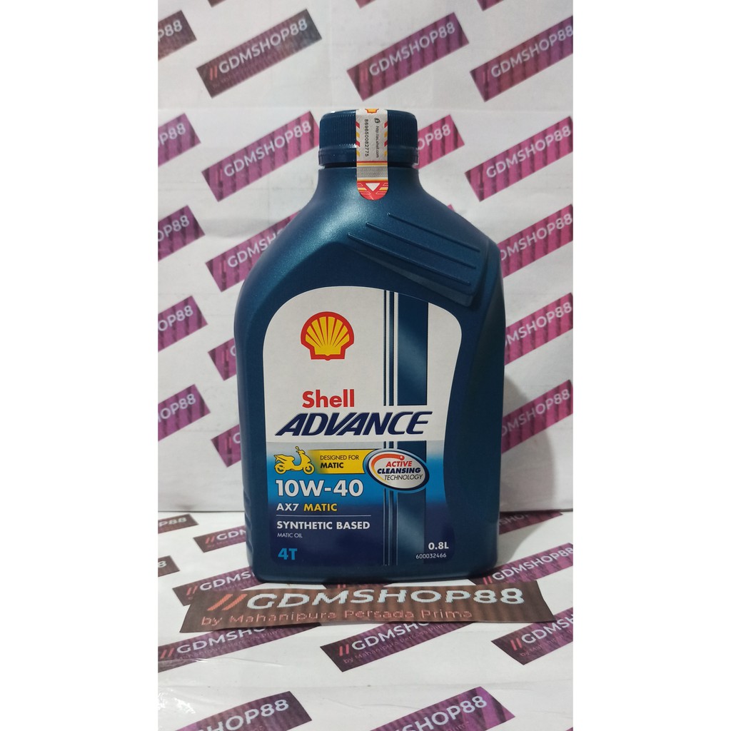 Jual Shell Advance Ax7 Scooter Matic 10w 40 0 8L Original Produk 100