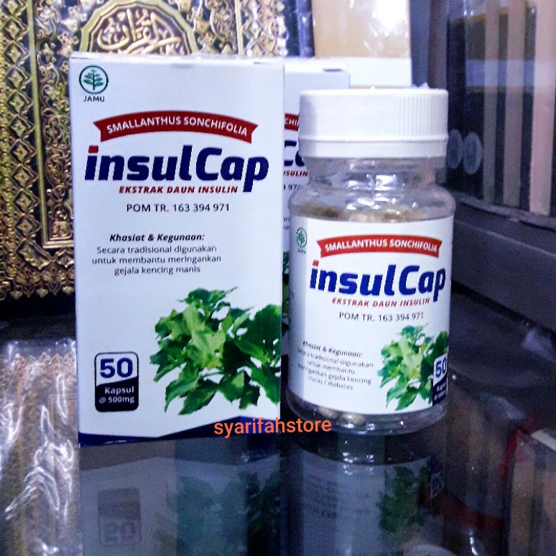 Jual InsulCap 50Kapsul Daun Insulin Kapsul Herbal Untuk Diabet