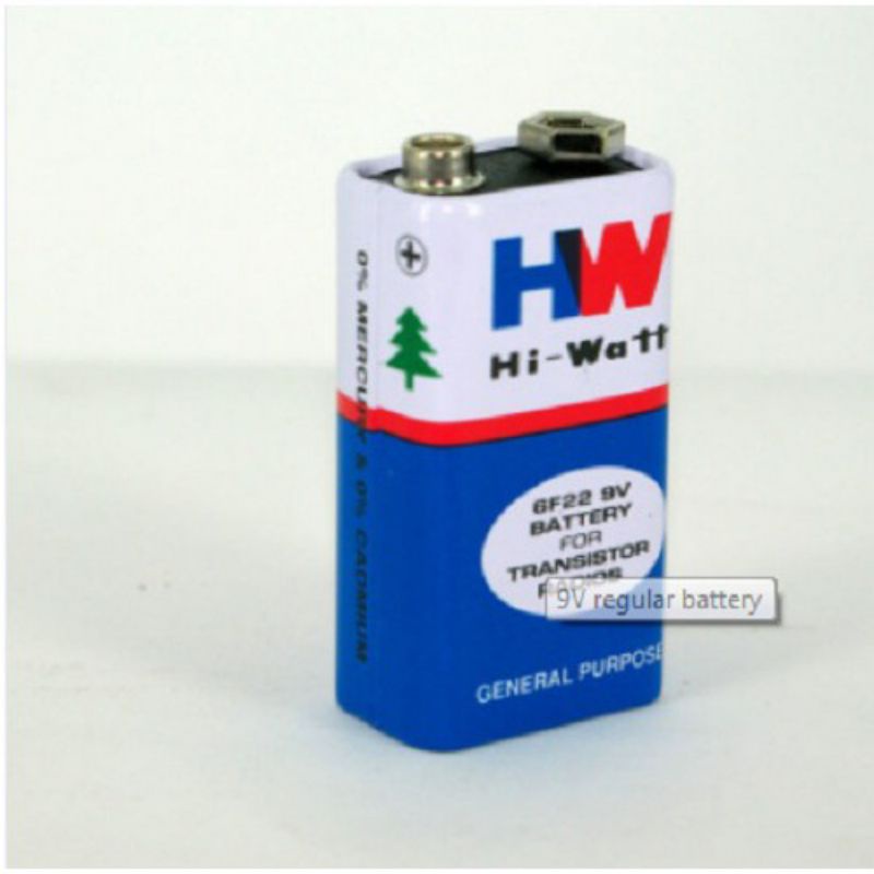 Jual Baterai Battery Batre Batu Kotak HW HI WATT 9 VOLT 9V 6F22M Long