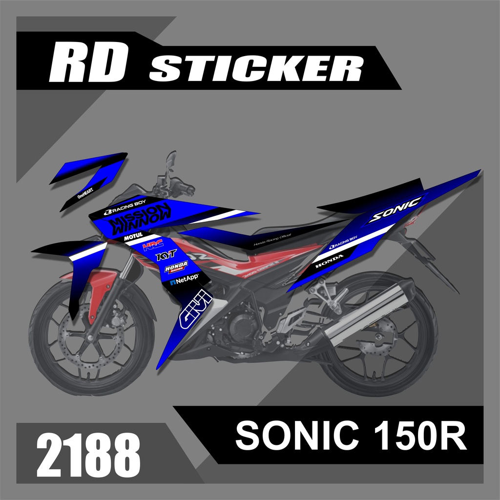 Jual 2188 Striping SONIC 150R Striping Stiker Lis Decal Motor SONIC