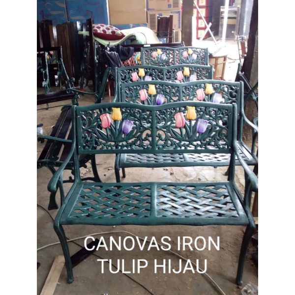 Jual Kursi Taman Atau Kursi Teras Full Besi Canovas Shopee Indonesia