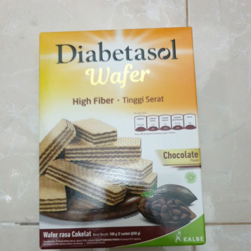 Jual Diabetasol Wafer Coklat Gr Chocolate Cemilan Snack Biskuit