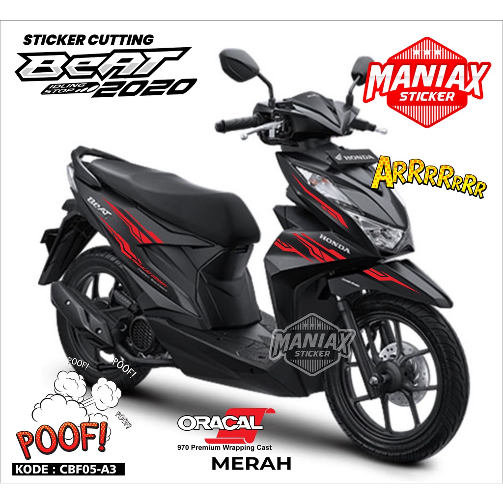 Jual Sticker Beat New Stiker Cutting Honda All New Beat Street