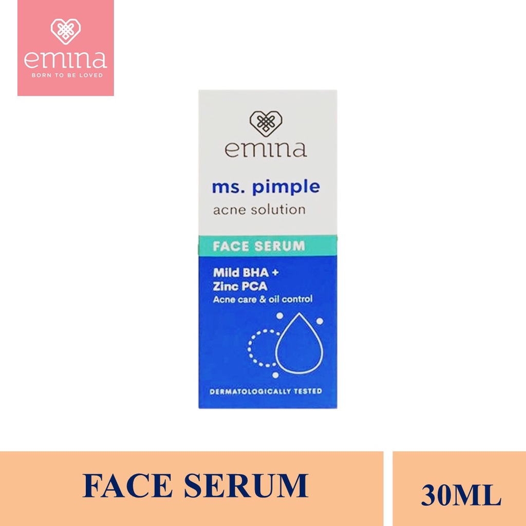 Jual Emina Ms Pimple Acne Solutions Face Serum Ml Shopee Indonesia