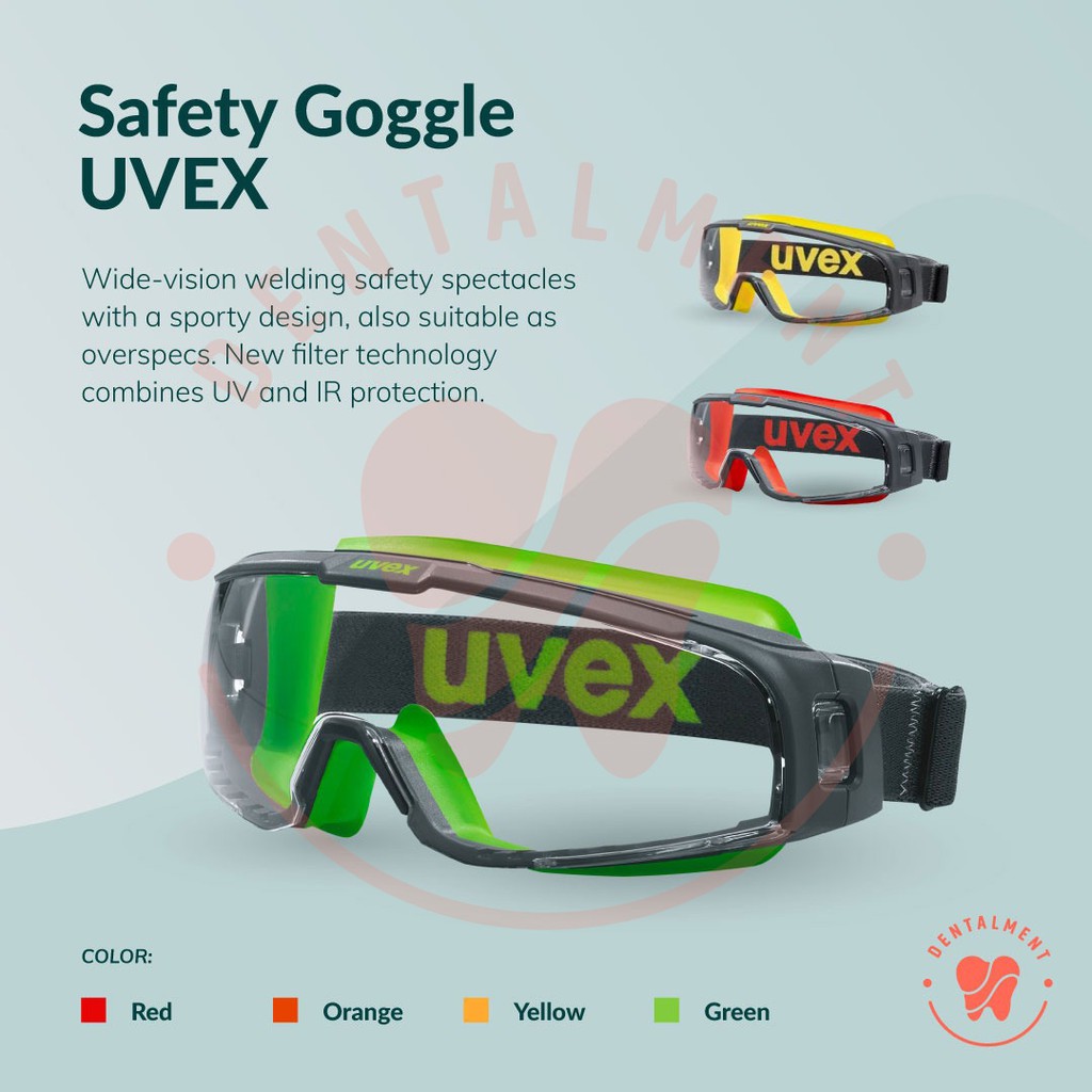 Jual UVEX USonic Wide Vision Goggle UVEX U Sonic Shopee Indonesia