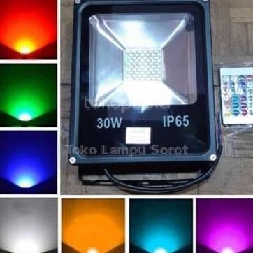 Jual Lampu Sorot Led 30 Watt Rgb Sorot Tembak Warna Warni 30W Sorot