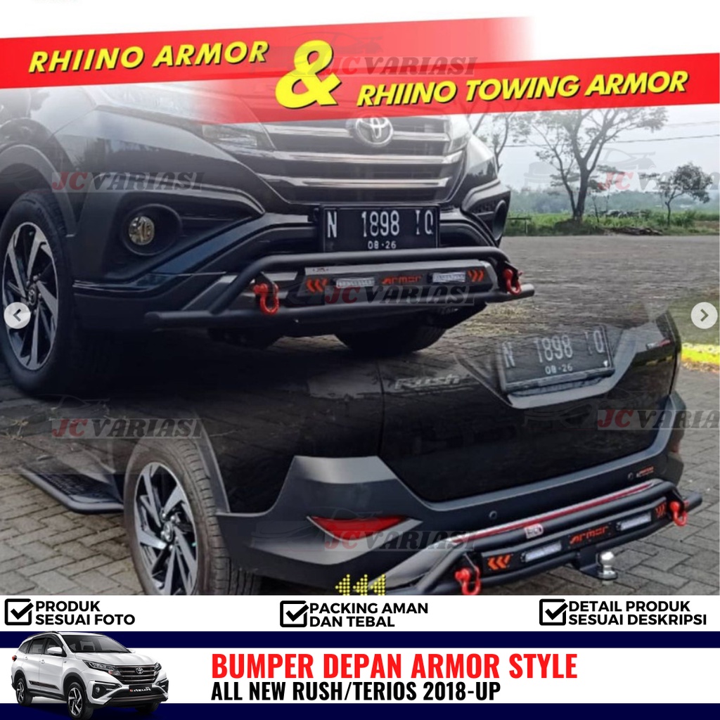 Jual Pelingung Bumpe Tanduk Towing Depan Belakang Rhino Armor All