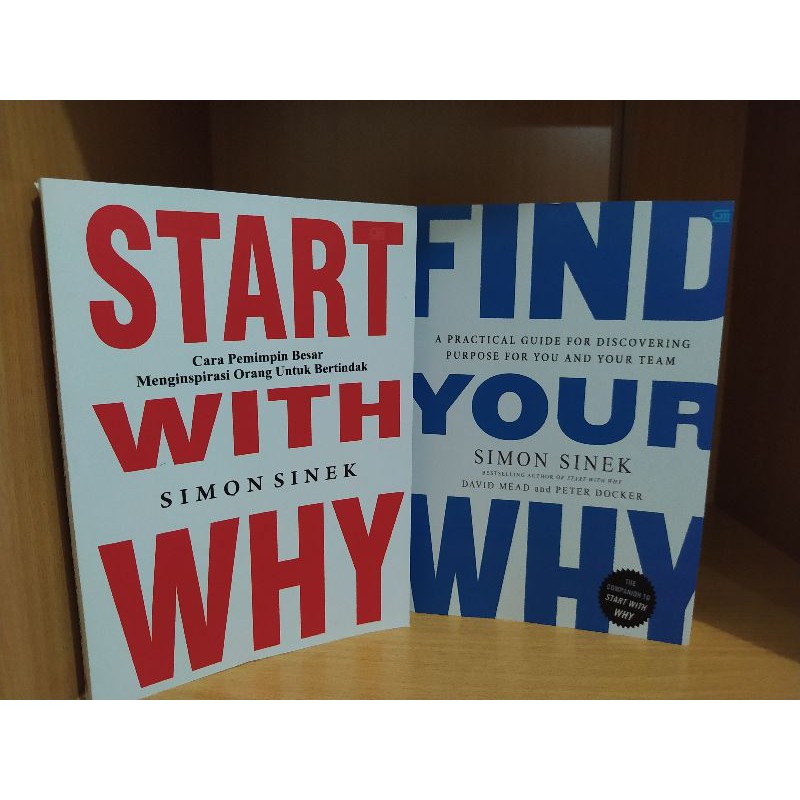 Jual Paket Buku Start With Why Find Your Why By Simon Sinek