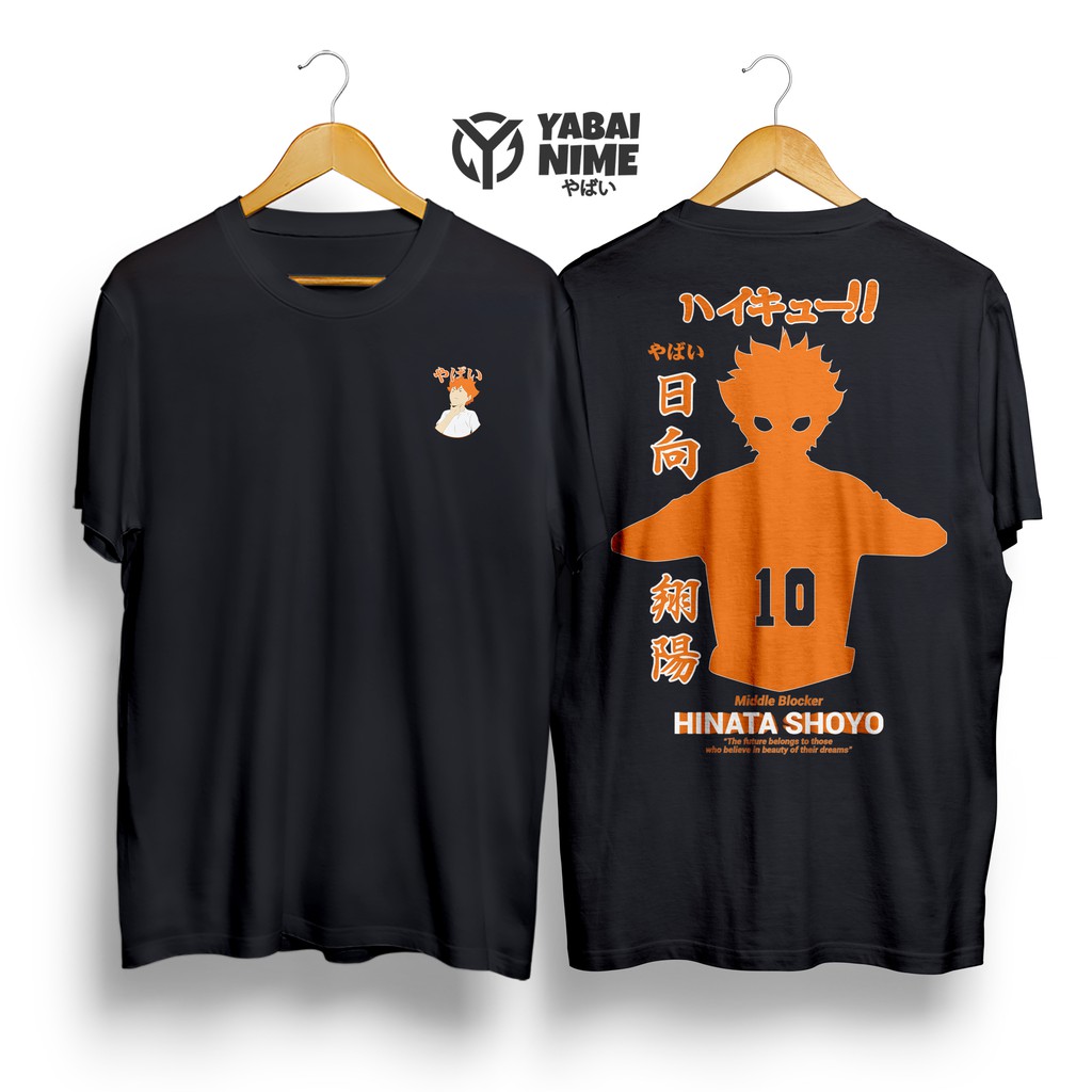 Jual YABAI Kaos Anime Haikyuu Hinata Shoyo Baju Tshirt Anime