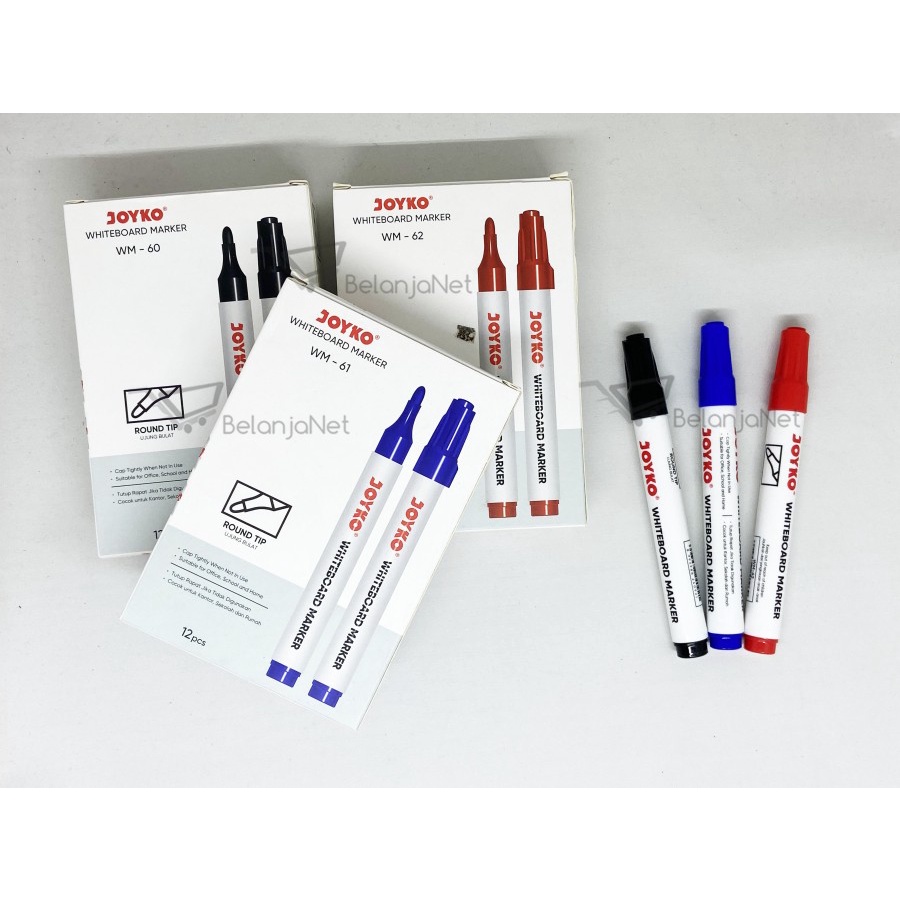 Jual Spidol Papan Tulis Whiteboard Marker Joyko WM 60 WM 61 WM 62 1