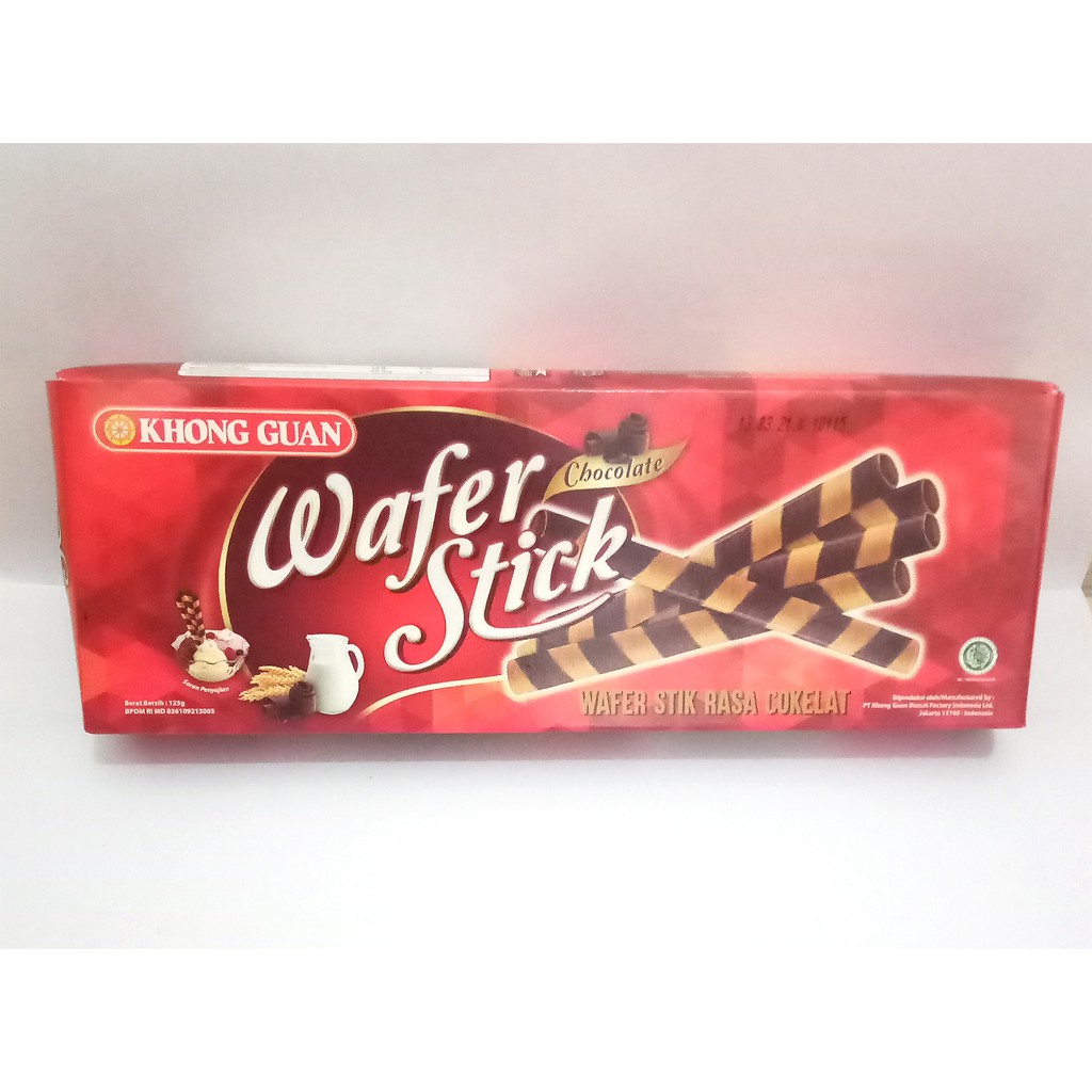 Jual Khong Guan Wafer Stick Chocolate 125g Shopee Indonesia