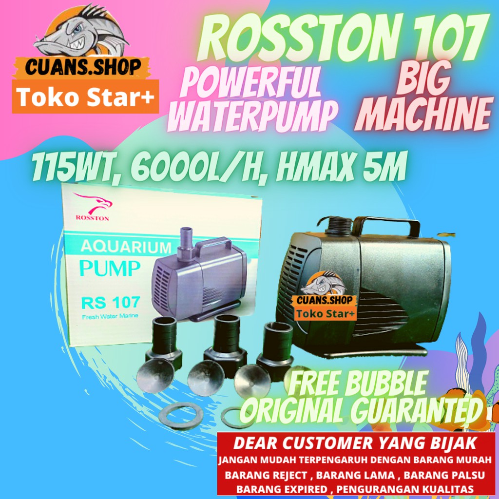 Jual Promo Power Head Pompa Air Rosston 107yamano 107 Aquarium