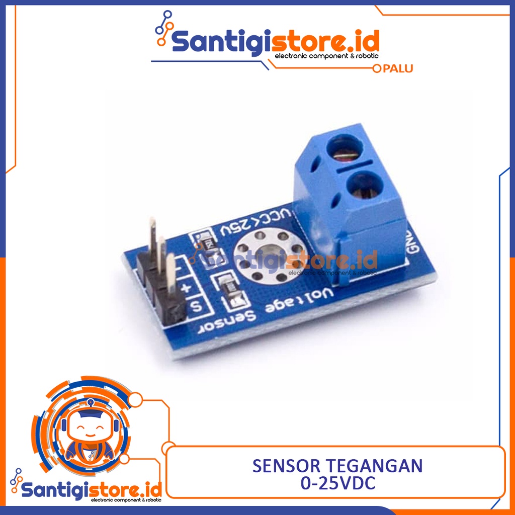 Jual MODULE SENSOR TEGANGAN VOLTAGE SENSOR DC 0V 25V ARDUINO Shopee