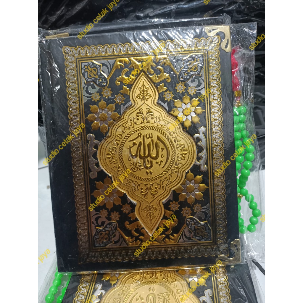 Jual Cetak Buku Yasin Hard Cover Mozaik Halaman Free Tasbih Siku