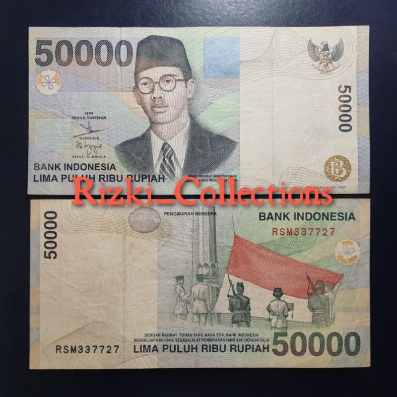 Jual Uangkuno Wr Supratman 50 000 Rupiah Shopee Indonesia