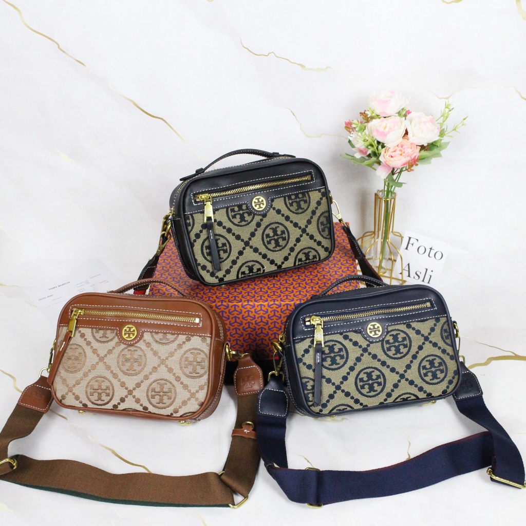 Jual T Ry Burch Jaquard Camera Bag Freedust Bag Bubble Wrap