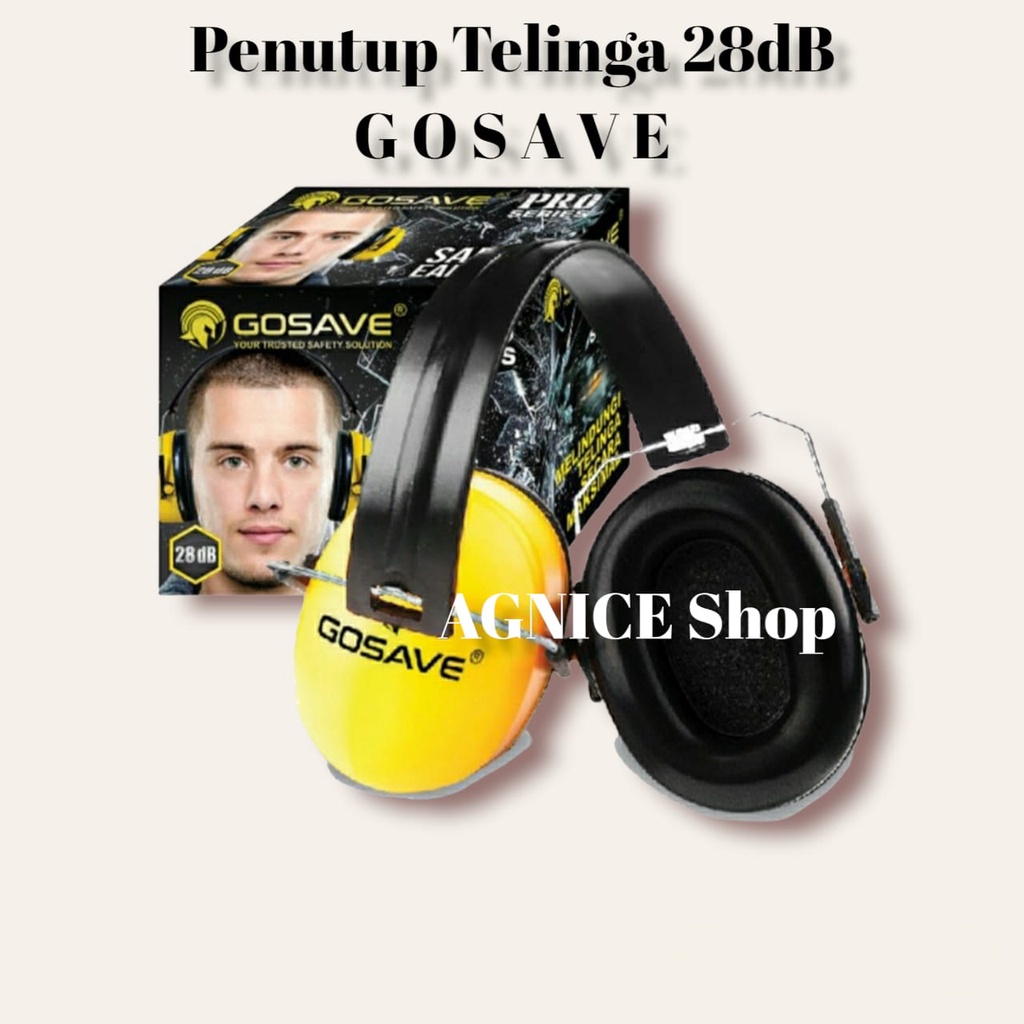 Jual Earmuff Gosave Safety Pro Series 28 DB Penutup Telinga Pelindung