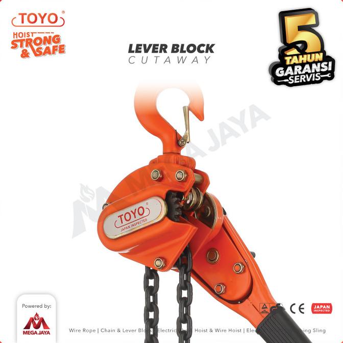 Jual Lever Block Lever Hoist 1 Ton X 5 Meter Toyo Shopee Indonesia