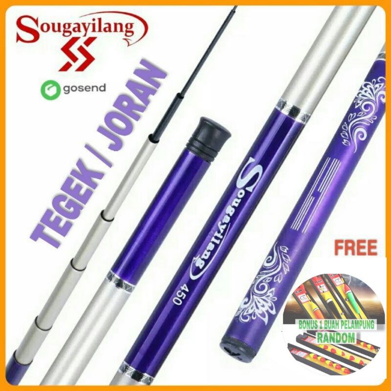 Jual Sougayilang Joran Tegek Fishing Rod Blue Float Fishing Import