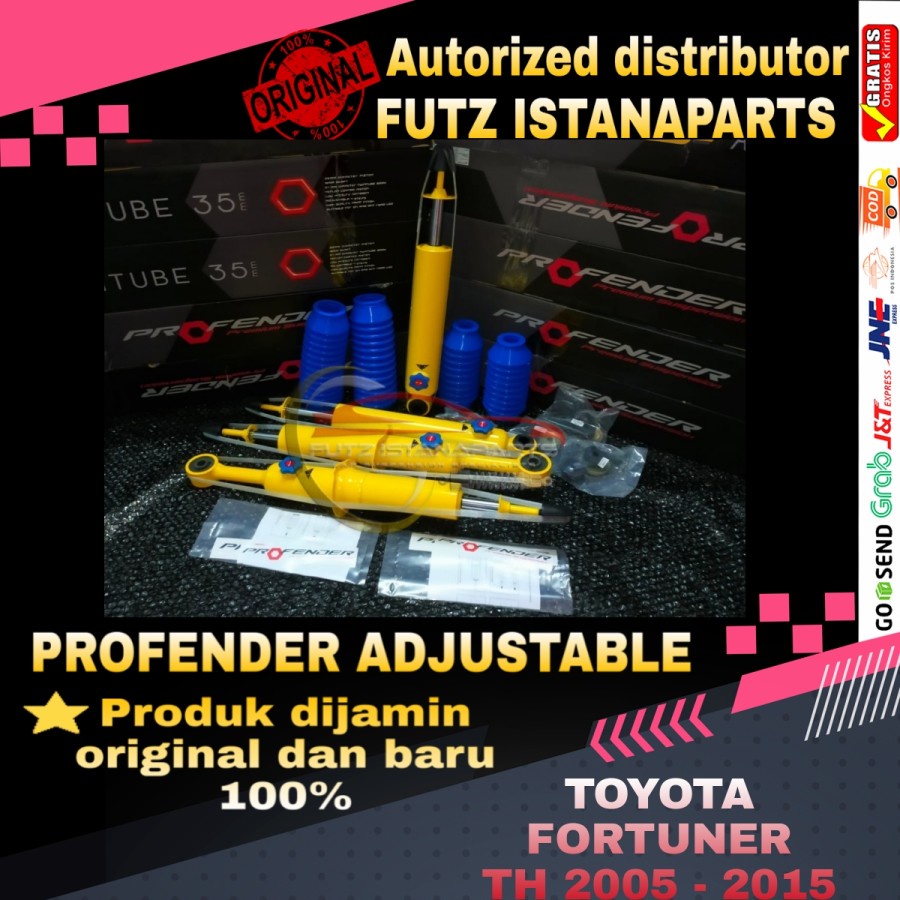 Jual PAKET Shockbreaker PROFENDER TOYOTA FORTUNER DEPAN BELAKANG