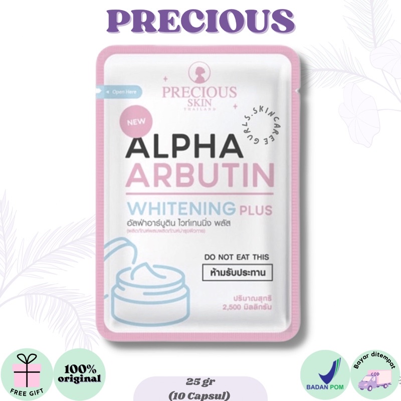 Jual Precious Alpha Arbutin Whitening Plus Capsul Bubuk Campuran