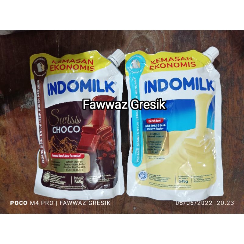 Jual Indomilk Susu Kental Manis Pouch Putih Gr Coklat Swiss Choco