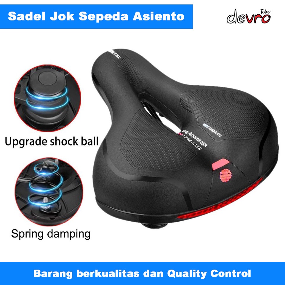 Jual Saddle Sadel Jok Sepeda Empuk Tebal Leather Model Absorber Ball