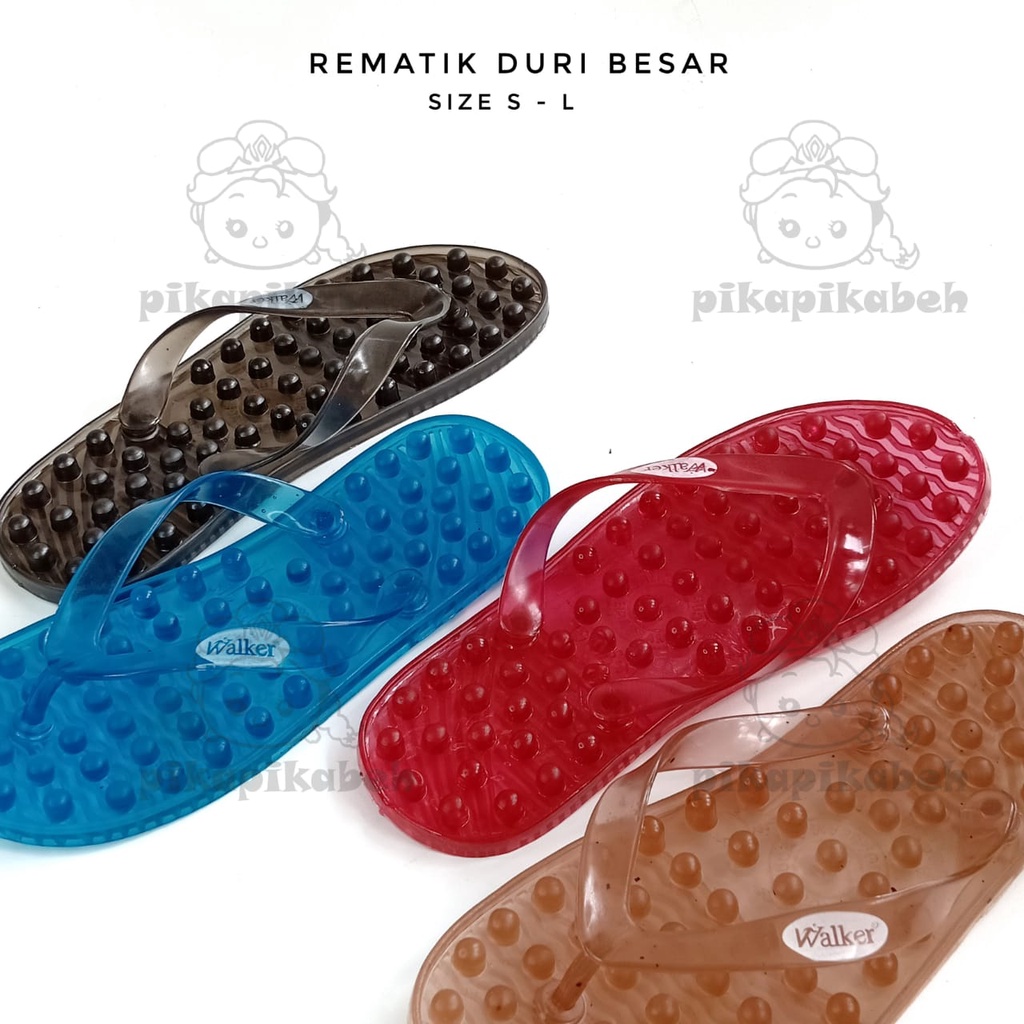 Jual Sandal Rematik Kesehatan Duri Besar Sandal Refleksi Bening Walker