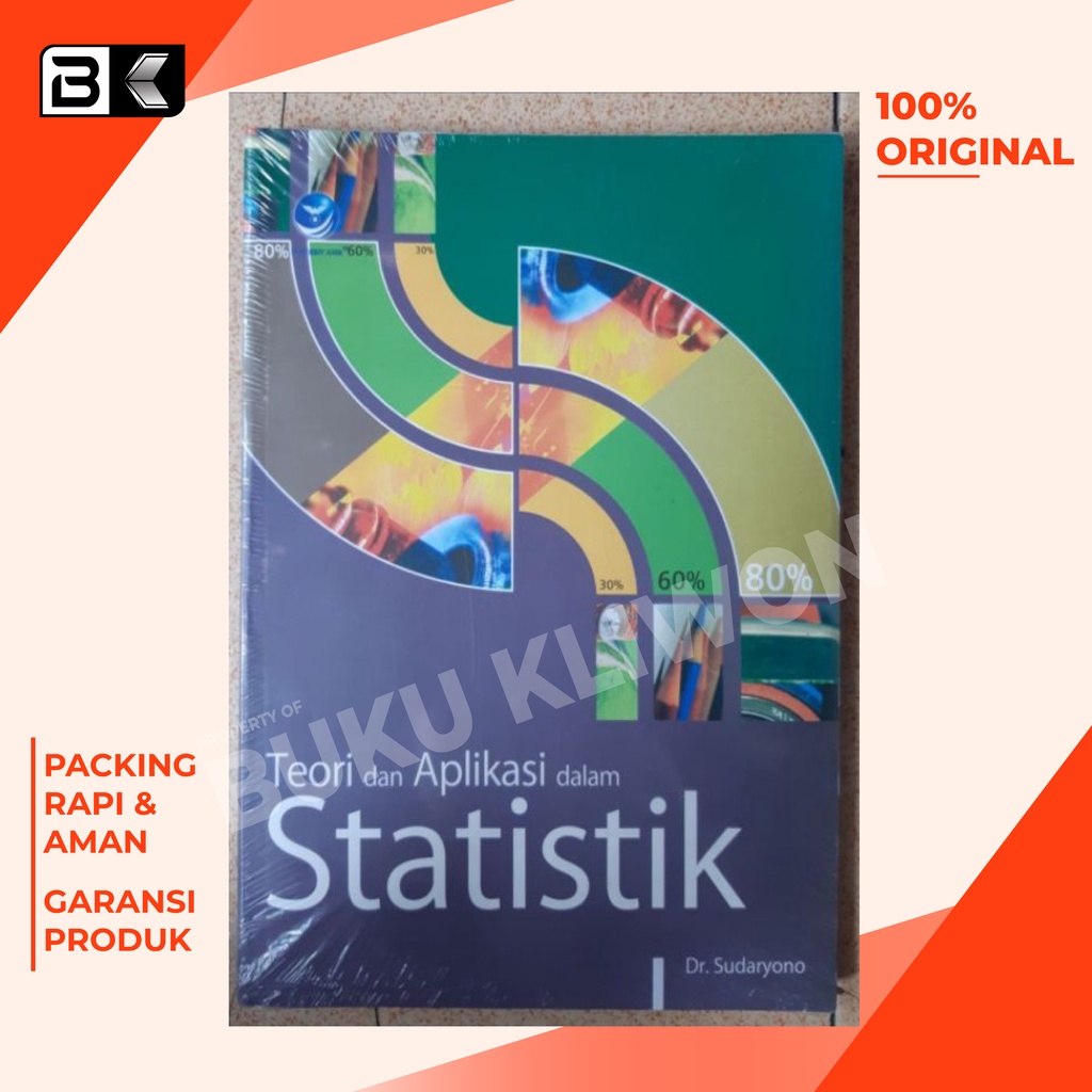 Jual Buku Teori Dan Aplikasi Dalam Statistik Dr Sudaryono Buku