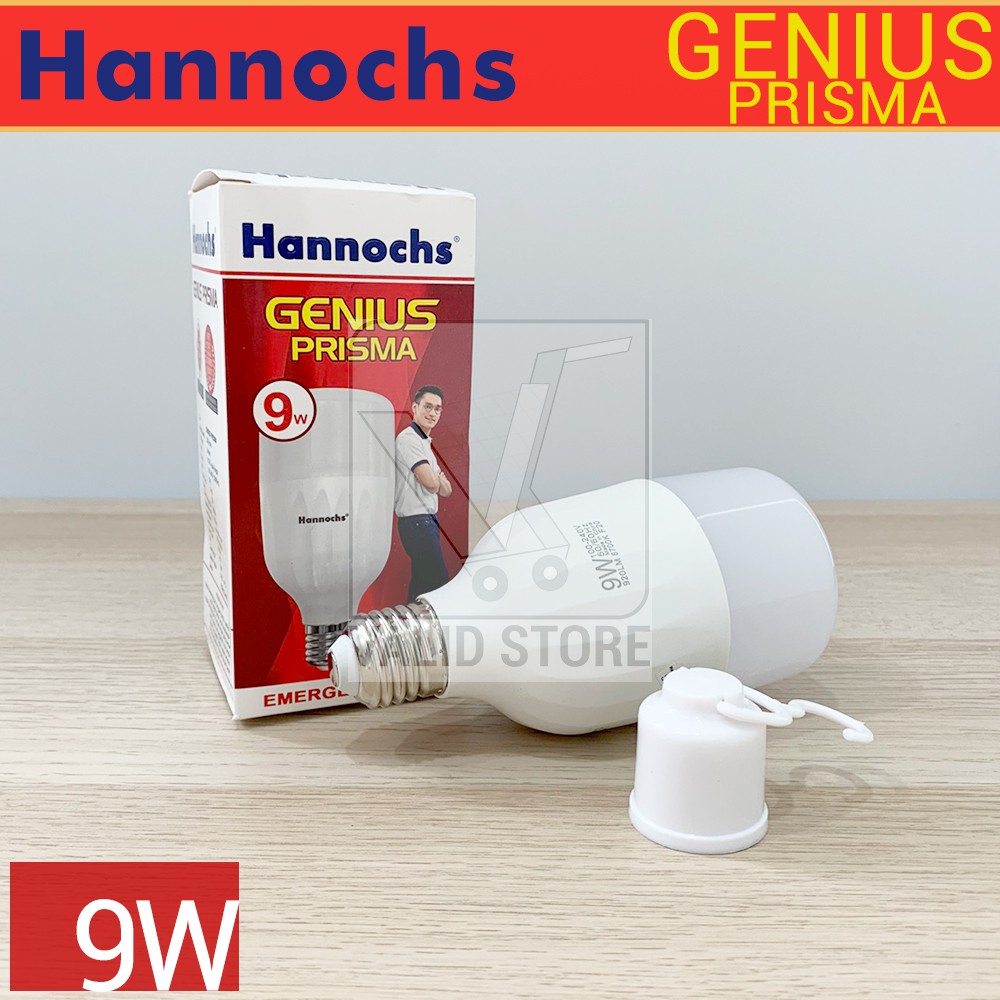 Jual Hannochs Lampu Emergency LED AC DC Genius Prisma 9W 9 Watt