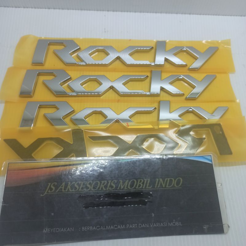 Jual Logo Emblem Tulisan Rocky Original 1Pc Shopee Indonesia