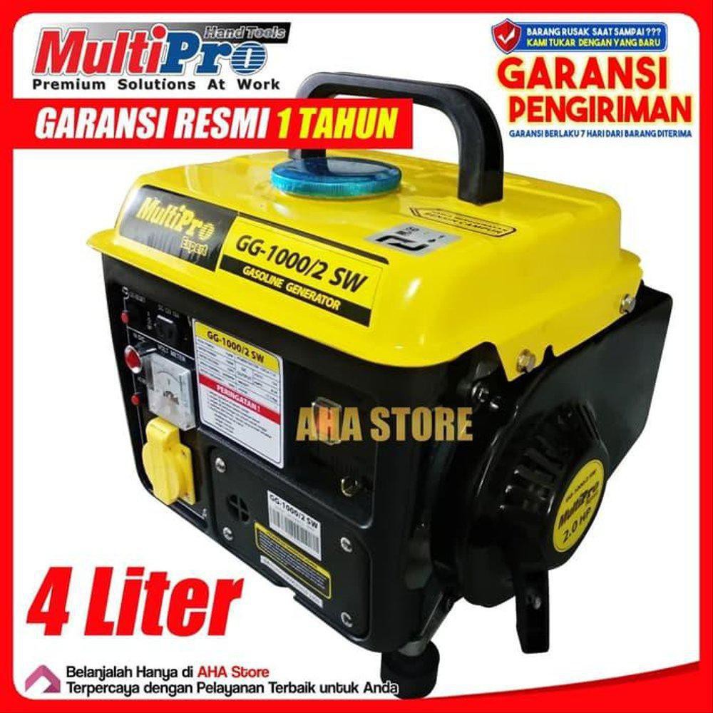 Jual Multipro Mesin Genset Listrik Bensin 1000 Watt GG 1000 2 SW